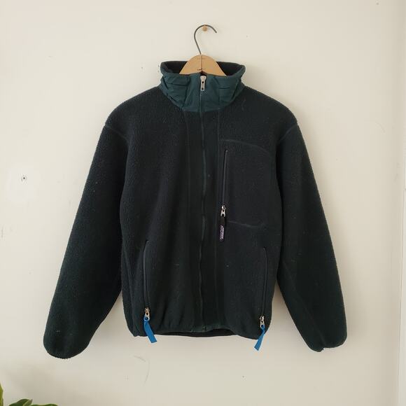 Vintage Patagonia Synchilla Green Fleece Jacket - Picture 7 of 8